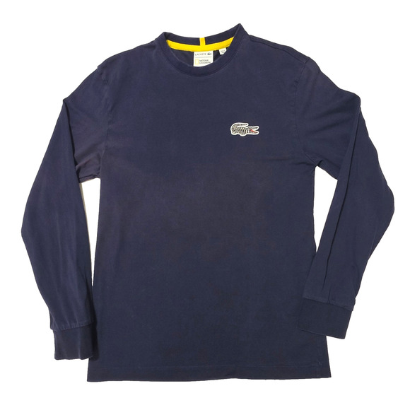 Lacoste Other - Lacoste x National Geographic Long Sleeve T Shirt Mens S Navy Blue Zebra Croc